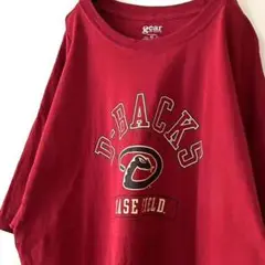 gear D-BACKS CHASEフィールド Tシャツ 2XL レッド赤古着