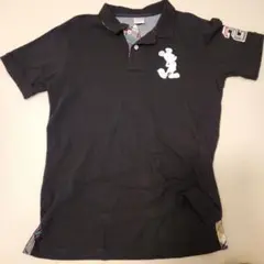 IGNIO ミッキーマウス ブラックポロシャツ M
