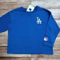 新品 未使用 MLB LA ロサンゼルスドジャース 長袖Tシャツ ロンＴ 95