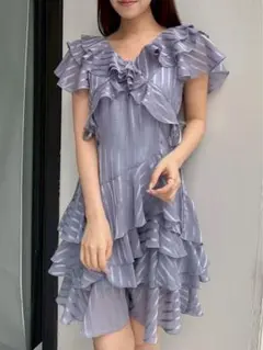 dazzlin バリエフルイドミニワンピース　S