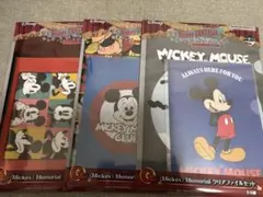 ディズニー ミッキーマウス 一番くじ クリアファイル セット