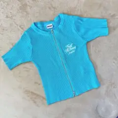 ANAPGIRL ✨ターコイズ ジッパー トップス S