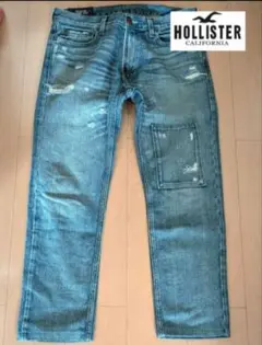 Hollister ダメージ加工ブルーデニム