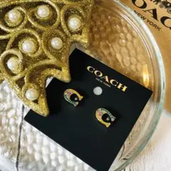 COACH レインボーC ロゴピアス 希望の方箱紙袋あり