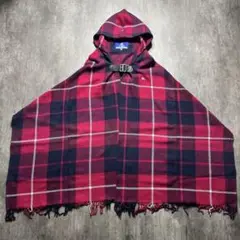 【新品】BURBERRY BLUE LABEL ポンチョ 高級 ストール 人気