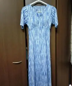 ニトリ　接触強冷カップ付き半袖ロングワンピース