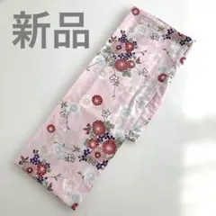新品　レディース浴衣　花柄　ピンク