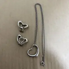 TIFFANYu0026Co. オープンハート シルバー925 イヤリング ネックレス