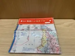 ヴィンテージ 地図ハンカチーフ（北海道地図デザイン） 未使用品