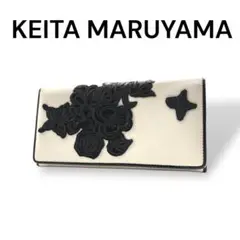 KEITA MARUYAMA　2つ折り長財布　レザー　ホワイト　I831