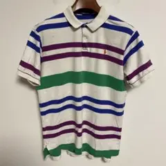 POLO RALPH LAUREN ボーダー ポロシャツ 半袖 L