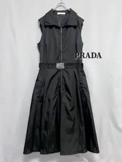 PRADA ♦ ノースリーブ ナイロン ワンピース ドレス プラダ 正規品