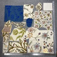 【難あり】クルエル刺しゅうハギレ⑤