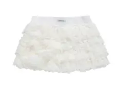 CRANK Cancan frill mini skirt_ivory