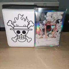【未使用】フリップデッキケース ルフィ ＆スリーブ10枚セット