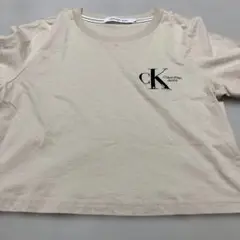 Calvin Klein Jeans Sサイズ Tシャツ ベージュ　短い丈