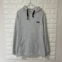 ROXY グレー プルオーバーパーカー ロゴプリント サイズL 美品