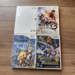 Wii ゲーム 4本セット ポケモンバトル 他