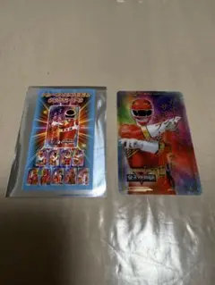 全スーパー戦隊展　トレーディング箔押しクリアカードC(ガオレッド)