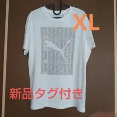 PUMA メンズ 半袖 Tシャツ XL (LL) ホワイト 新品