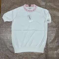 MUSPORTSゴルフロゴ刺繍ニットポロシャツサイズ42 新品未使用タグ