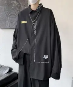 FVLMEN ロゴプリント ロングスリーブシャツ 長袖