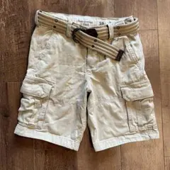 y2k Abercrombie & Fitchベージュカーゴショートパンツ 30