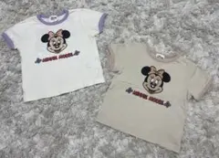 LICS ミニーちゃんTシャツ　2枚セット　子ども服　80cm