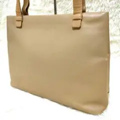 【希少品】シャネル CHANEL レザー ベージュ トートバッグ