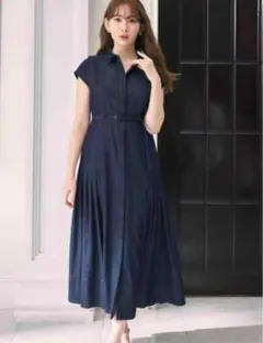 2025年最新】DeniM shirt belted dress herliptoの人気アイテム