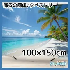 タペストリー 背景布 ビーチ 南国 海 バカンス インテリア S44f