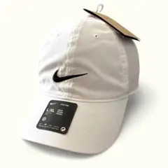 ナイキゴルフ 未使用 キャップ ソフト帽子 DRY-FIT 白【L|XL】