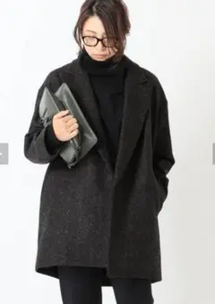 Deuxieme Classe ネップツイードハーフコート ドゥーズィエムクラス