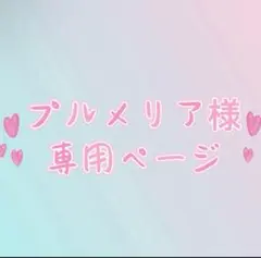 プルメリア　様　専用ページ
