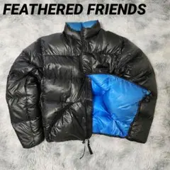 美品❗️FEATHERED FRIENDS ダウンジャケット ネイビーターコイズ USメイドにこだわるフェザードフレンズの、“本物”のダウン