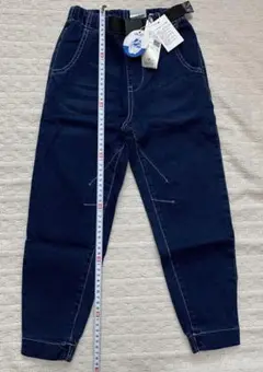 新品　イッカ　ダークブルー ボトムス 120cm ウエストゴム