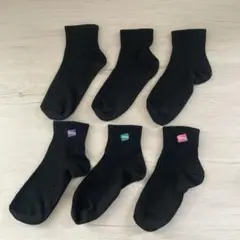 Hanes 靴下　ソックス　3足　スポーツ 　レディース　学生　黒