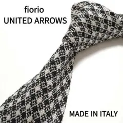 【美品】fiorio PER UNITED ARROWS ニットタイ チェック柄