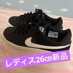 NIKE レディース スニーカー 26cm 新品黒✖️白