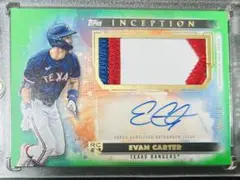 Evan Carter インセプションオートグラフパッチカード