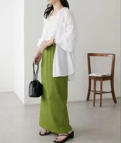 【WEB限定】カットジャガードナロースカート