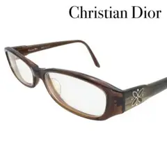 ChristianDior クリスチャンディオール 度入りブラウン 眼鏡 メガネ