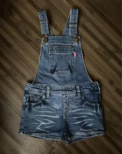 JENNI サスペンダー付きデニムショートパンツ 130