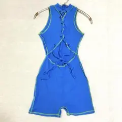 【ファッションノバ】オールインワン 腹部開き バックファスナー 編み上げ M