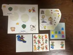 【平成レトロ】ファミリア familiar ステッカー スヌーピー　くま