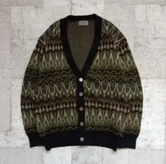 ✨SALE！300円引✨カーディガン 幾何学柄 メンズ お洒落