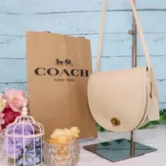 OLD COACH 半月型 ショルダーバッグ 白 レア アメリカ製 極上品