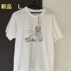 ユニクロ　養老孟司猫テイシャツ　新品未使用品　PEACE FOR ALL