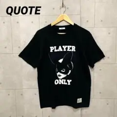 QUOTE クオート PLAYER ONLY Tシャツ ブラック　トップス　黒