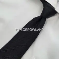 【値下げ】TOMORROWLAND ネクタイ ソリッド チャコールグレー